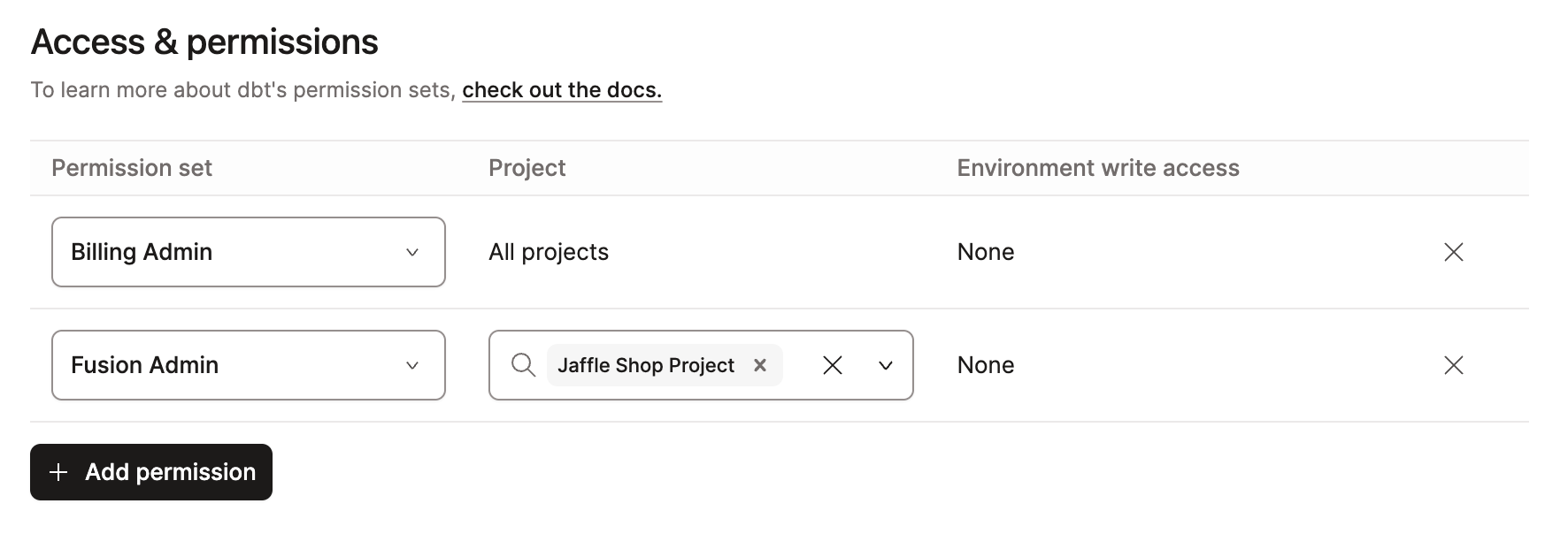 Assign Fusion admin permissions to groups